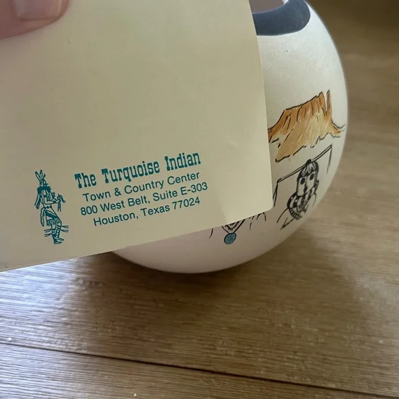 Rare Zuni Shalako Kachina “Dance”Decorative Pueblo Pottery - Picture 5 of 5